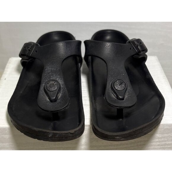 Birkenstock Kids Sandals Gizeh Black EVA Adjustable Strap Size 33 1.5-2 US - Picture 2 of 14